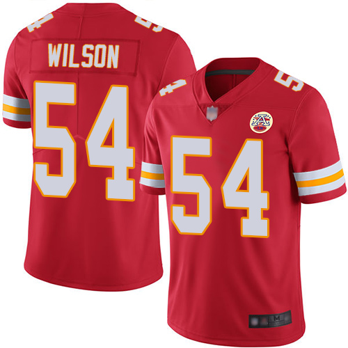 Men Kansas City Chiefs 54 Wilson Damien Red Team Color Vapor Untouchable Limited Player Nike NFL Jersey